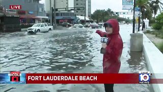 Fort Lauderdale Beach closes ahead of Tropical Storm Nicole