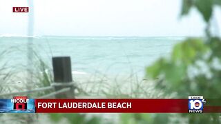 Fort Lauderdale Beach closes ahead of Tropical Storm Nicole