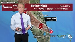 Hurricane Nicole forecast, 1 a.m. Nov. 10, 2022