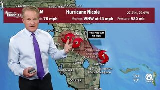 Hurricane Nicole forecast, 1 a.m. Nov. 10, 2022