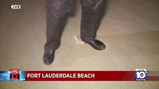 Parts of Fort Lauderdale beach shut down as Hurricane Nicole nears Florida coast