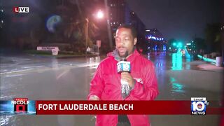 Parts of Fort Lauderdale beach shut down as Hurricane Nicole nears Florida coast