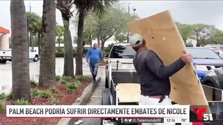 Sectores de Palm Beach podrían sufrir directamente los embates de Nicole