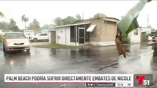 Sectores de Palm Beach podrían sufrir directamente los embates de Nicole