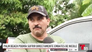 Sectores de Palm Beach podrían sufrir directamente los embates de Nicole