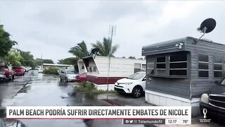 Sectores de Palm Beach podrían sufrir directamente los embates de Nicole