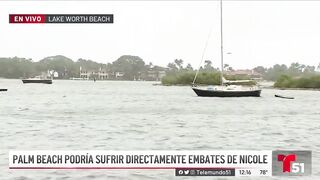 Sectores de Palm Beach podrían sufrir directamente los embates de Nicole