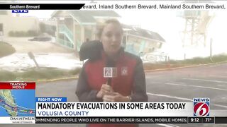 Building partially collapses in Daytona Beach Shores as Tropical Storm Nicole approaches