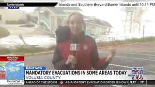 Building partially collapses in Daytona Beach Shores as Tropical Storm Nicole approaches