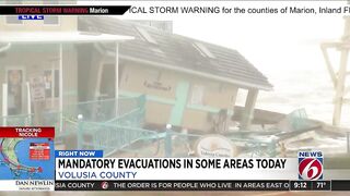 Building partially collapses in Daytona Beach Shores as Tropical Storm Nicole approaches