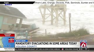 Building partially collapses in Daytona Beach Shores as Tropical Storm Nicole approaches