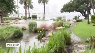 Tropical Storm Nicole flooding and storm surge hits Florida, from Palm Beach to Flagler Beach