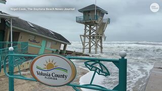 Daytona Beach Shores building collapsed into sea ahead of Tropical Storm Nicole