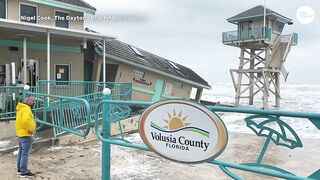 Daytona Beach Shores building collapsed into sea ahead of Tropical Storm Nicole