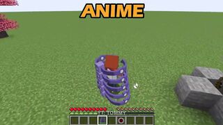 minecraft java vs anime