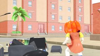 Monster Orange Halloween, Rainbow Friends Red Attack City | Roblox Rainbow Friends Animation