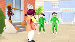 Monster Orange Halloween, Rainbow Friends Red Attack City | Roblox Rainbow Friends Animation