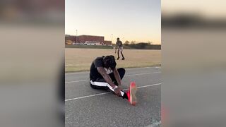 Isaac Wright’s post workout stretches