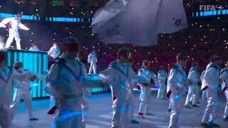 Jung Kook from BTS performs 'Dreamers' at FIFA World Cup opening ceremony