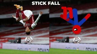 Real Football vs Stickman | Stickman Dismounting funny moments | Like a boss compilation