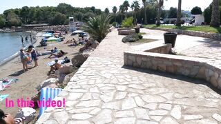 BEACH WALK GREECE????️Travel vlog????️Greece????️Summer Beach????️bikini