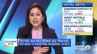 Hotel rates spike as travel returns to near pre-pandemic levels