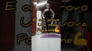 Faccio l'albero e provo una nuova posizione yoga, c'è la farò??? ????????????