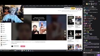 xQc finds himself getting roasted in a TikTok