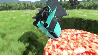Lava vs Cars: Which is faster – BeamNG Drive Compilation ✅ BeamNG Watafak