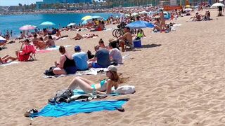 Beach Sant Sebastia ????????Barcelona beach walk