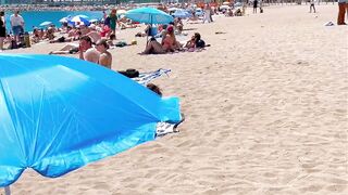 Beach Sant Sebastia ????????Barcelona beach walk