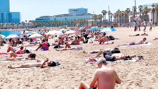 Beach Sant Sebastia ????????Barcelona beach walk