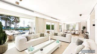 UNIQUE! Modern Frontline BEACH Villa【14.500.000€】Golden Mile Marbella