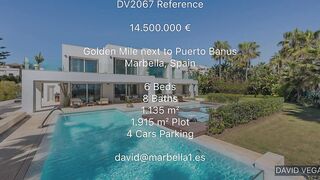 UNIQUE! Modern Frontline BEACH Villa【14.500.000€】Golden Mile Marbella