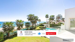 UNIQUE! Modern Frontline BEACH Villa【14.500.000€】Golden Mile Marbella