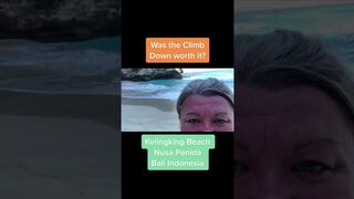 Kelingking Beach Nusa Penida Island Bali Indonesia beach climb down