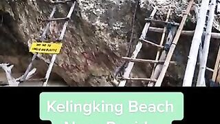 Kelingking Beach Nusa Penida Island Bali Indonesia beach climb down