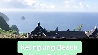 Kelingking Beach Nusa Penida Island Bali Indonesia beach climb down