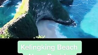 Kelingking Beach Nusa Penida Island Bali Indonesia beach climb down