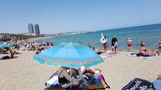 Beach Walking tour - Barcelona Spain - Barceloneta Beach 2022