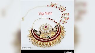 letest gold nathiya design // bridal nathiya design // nose ring new models ????????????