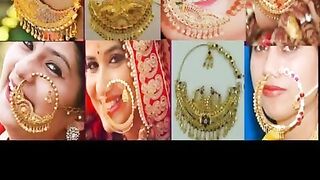 letest gold nathiya design // bridal nathiya design // nose ring new models ????????????