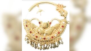 letest gold nathiya design // bridal nathiya design // nose ring new models ????????????