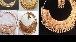 letest gold nathiya design // bridal nathiya design // nose ring new models ????????????