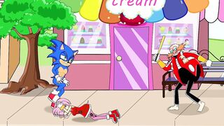 SONIC AND AMY'S RECOVER || SONIC THE HEDGEHOG 2 MOVIE 2D || SONIC FUNNY COMEDY