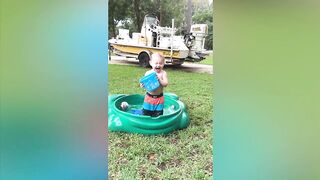 Funny Moments When Baby Playing With Water || Kudo Baby