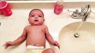 Funny Moments When Baby Playing With Water || Kudo Baby