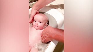 Funny Moments When Baby Playing With Water || Kudo Baby