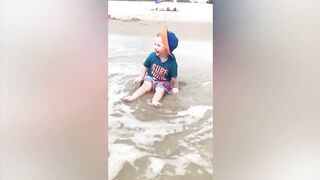 Funny Moments When Baby Playing With Water || Kudo Baby