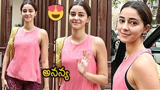 Liger Beauty Ananya Panday Spotted At Anushka Yoga Center | News Buzz